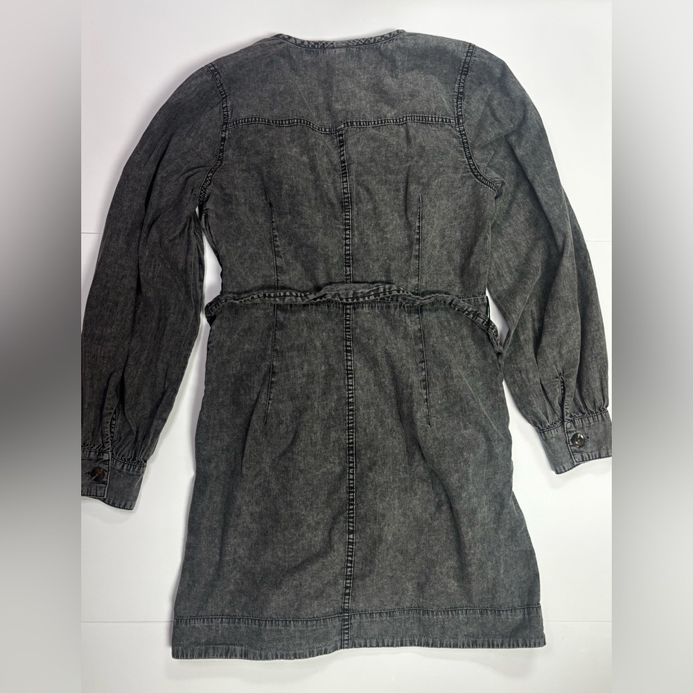332. Who What Wear Charcoal Wrap Dress - Picture 6 of 6